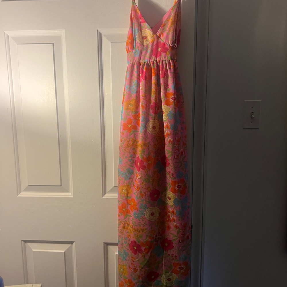 Vibrant Floral Maxi Dress